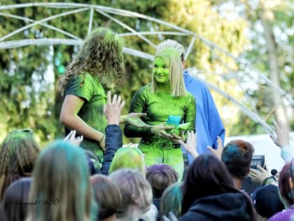 На Городке прошел фестиваль красок