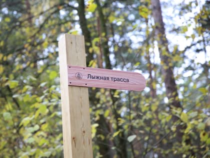 В новом парке поселка Люберец зимой проложат лыжню протяженностью около 4 км