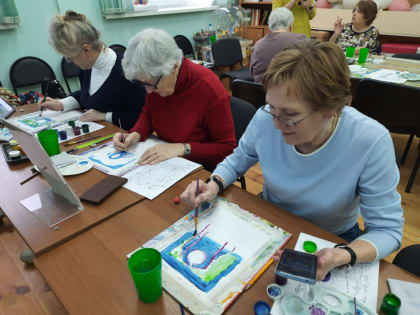 В Тучковской библиотеке рисовали лето