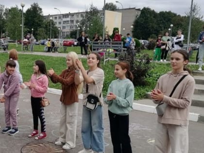 Развлекательная программа прошла около ФОКа «Олимп» в Кашире-3