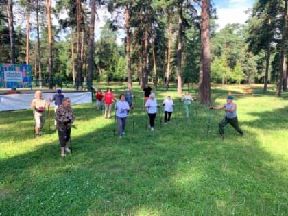 Занятие по скандинавской ходьбе прошло в городском округе Котельники