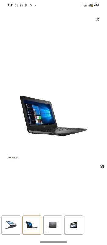 Dell latitude 3190  11 intel pentium  laptop 8gb RAM, 128gb ROM Touchscreen SSD