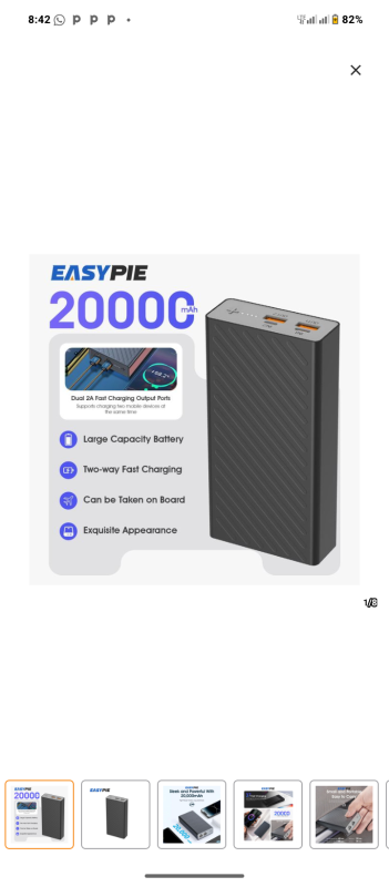 Easypie 20000 mAh Power Bank