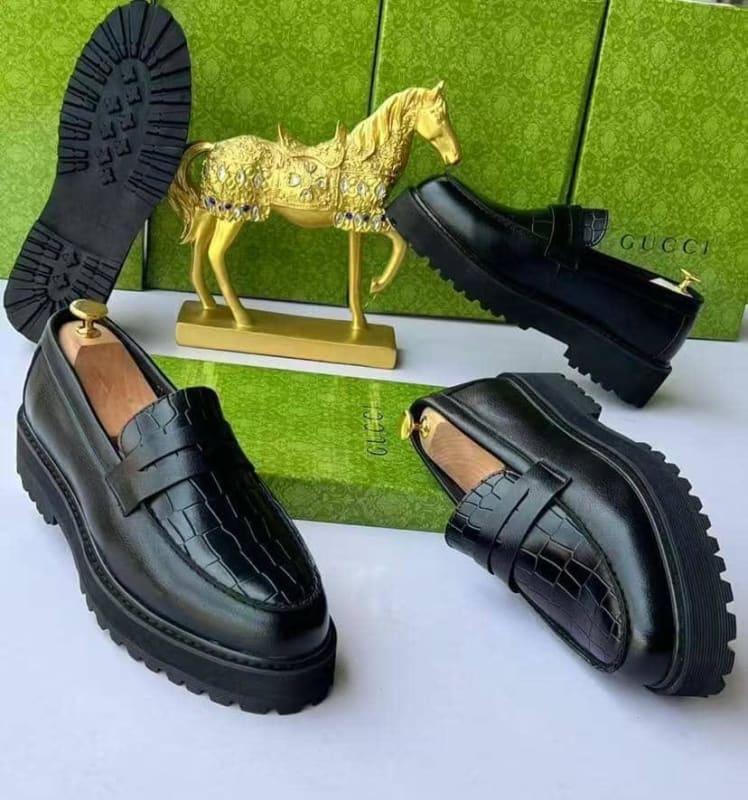 Gucci luxury leather loafers
