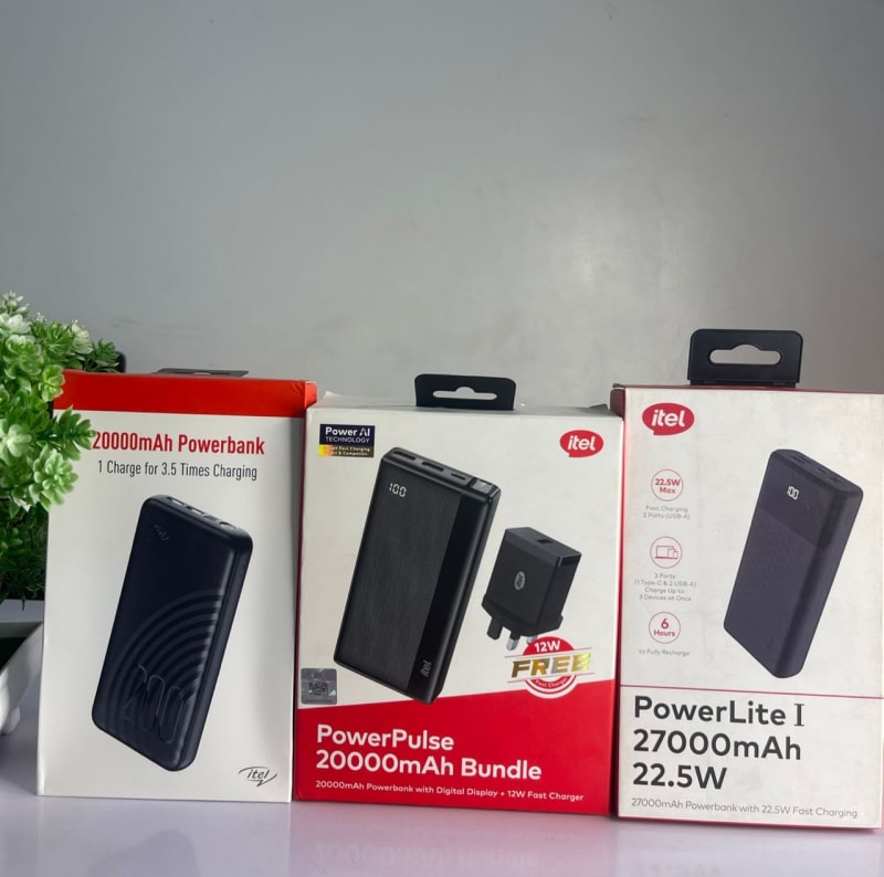 Itel power bank 20000 mah 16k