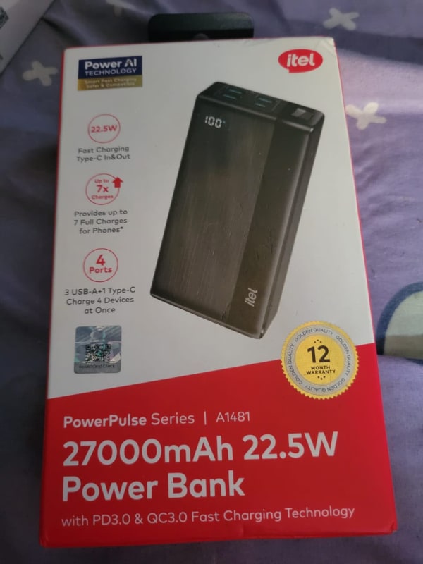 Itel power bank 27000 mAh
