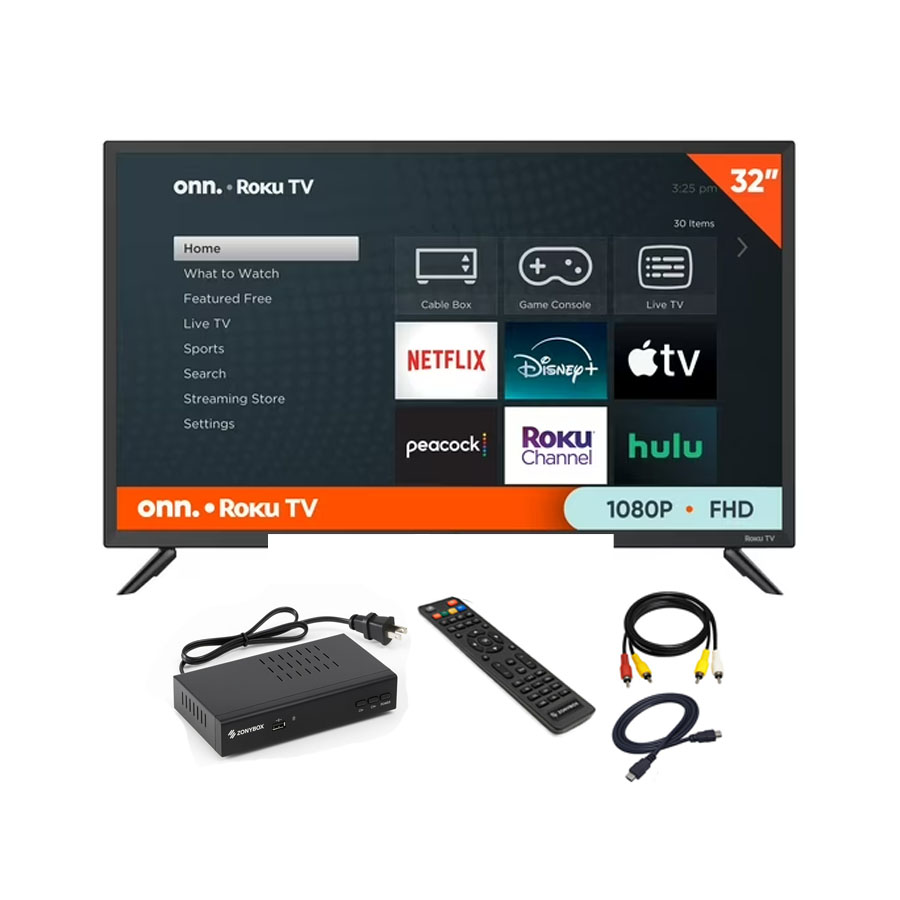 Smart TV Onn 32" + Caja Decodificadora
