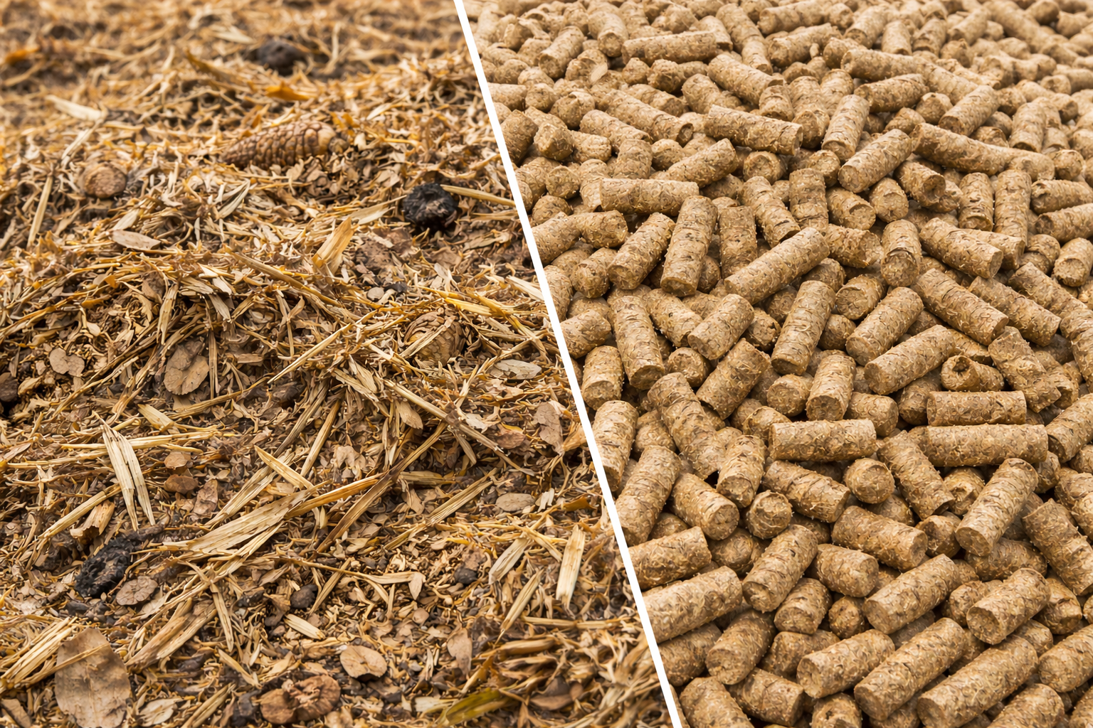 Agricultural waste fields