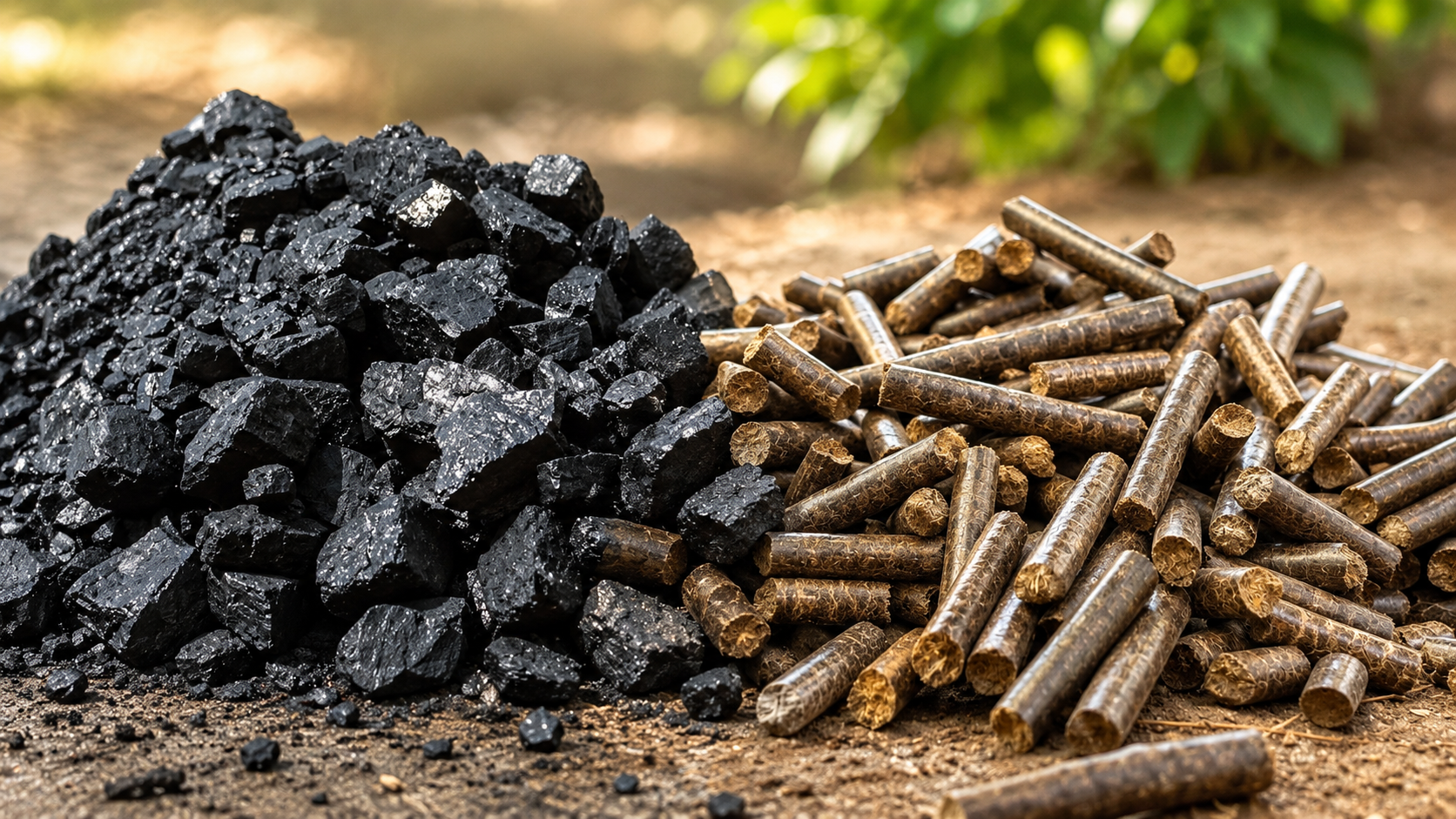 Biomass pellets vs coal