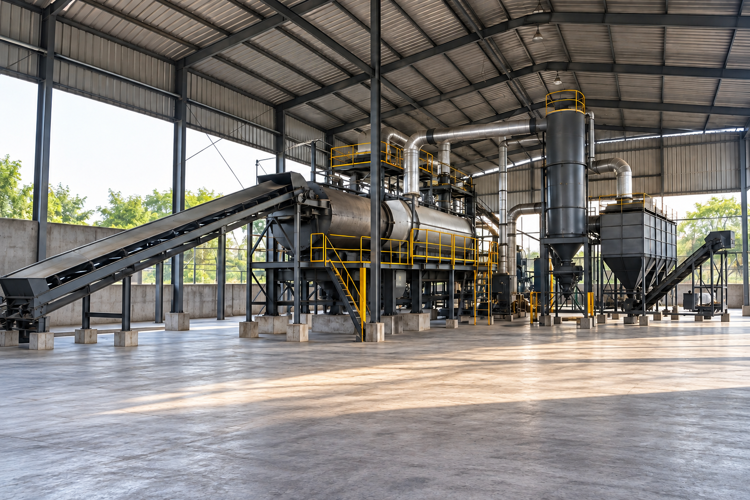 Biochar pyrolysis plant in India