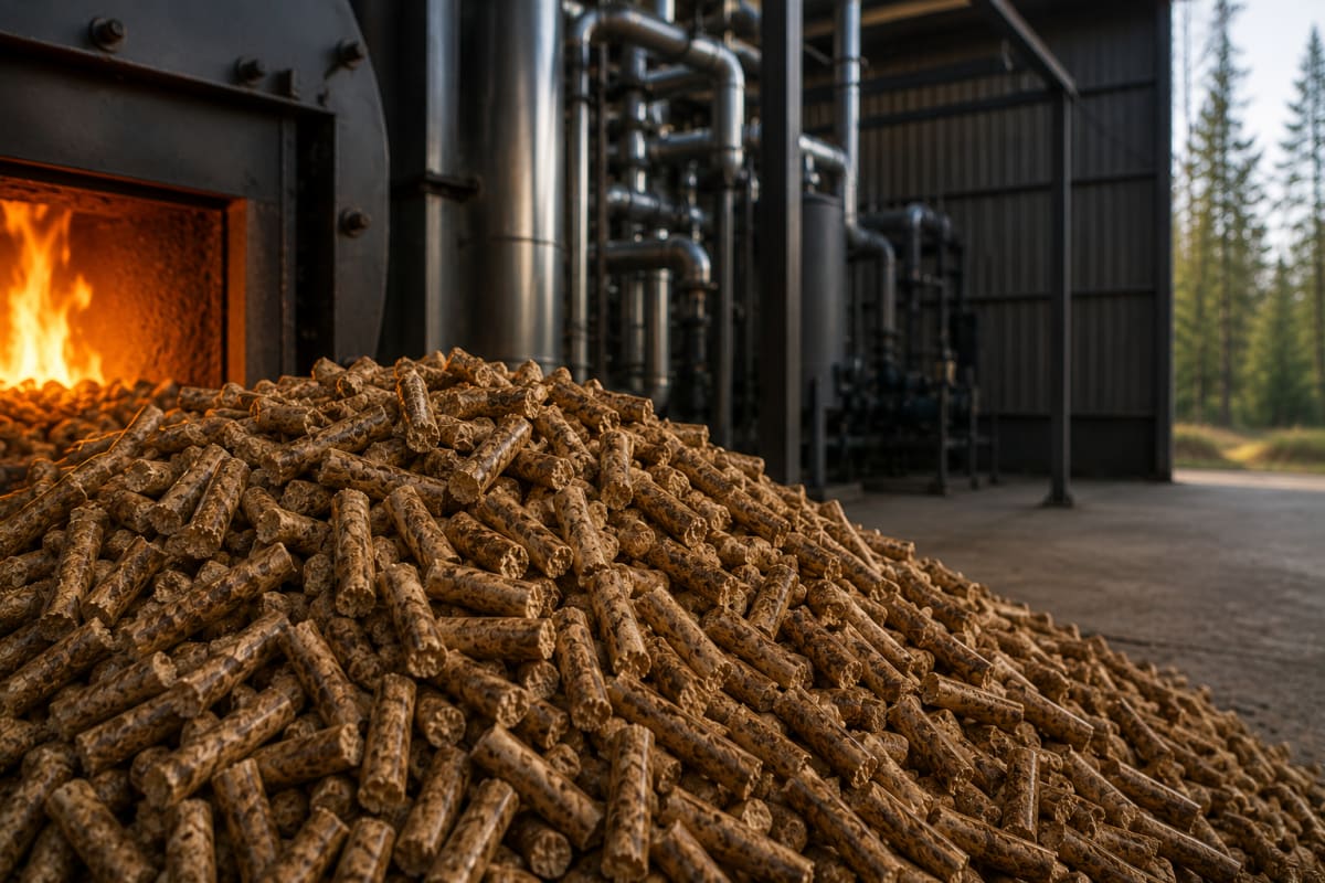 Biomass pellet calorific value