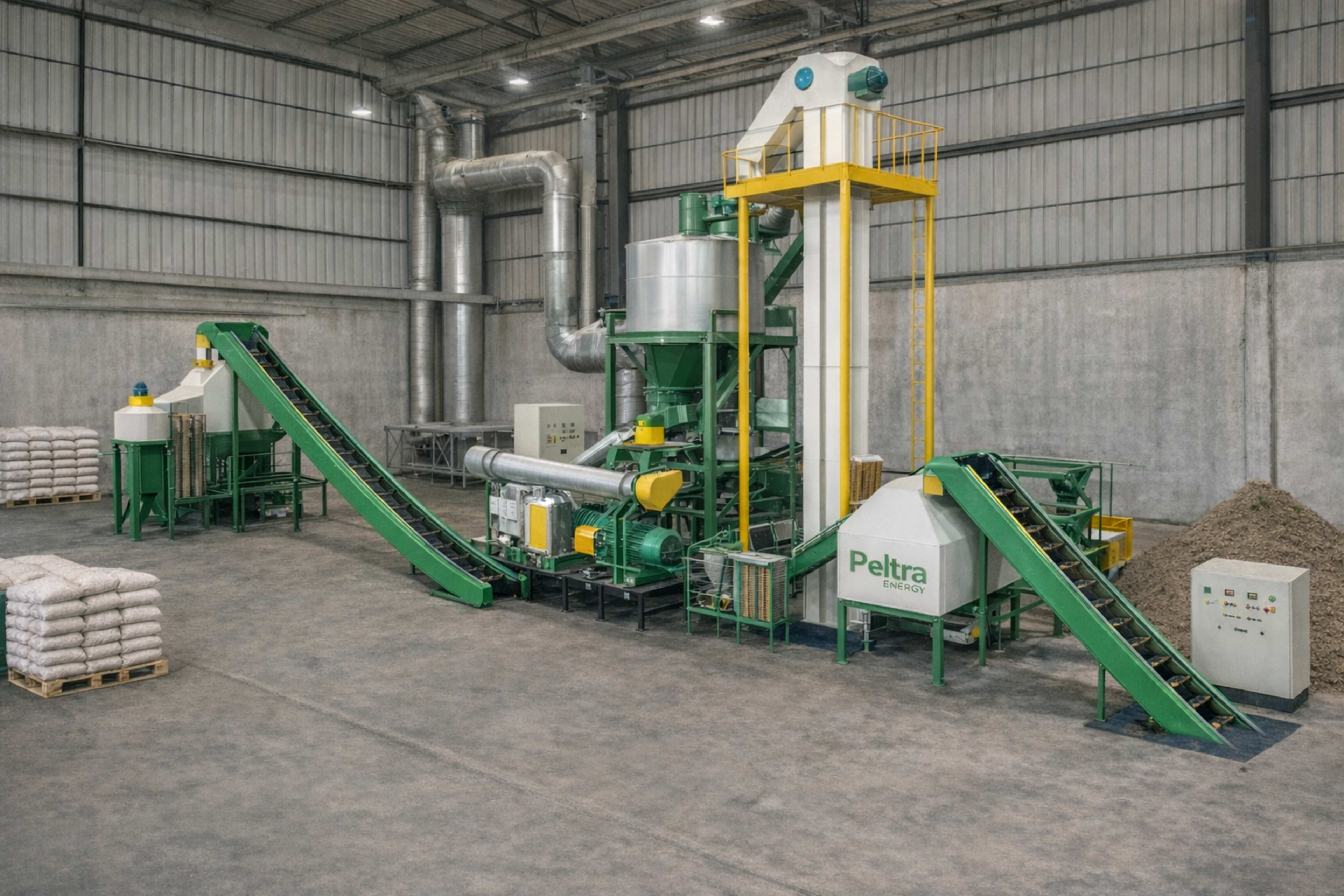 Custom large-scale biomass pellet plant India