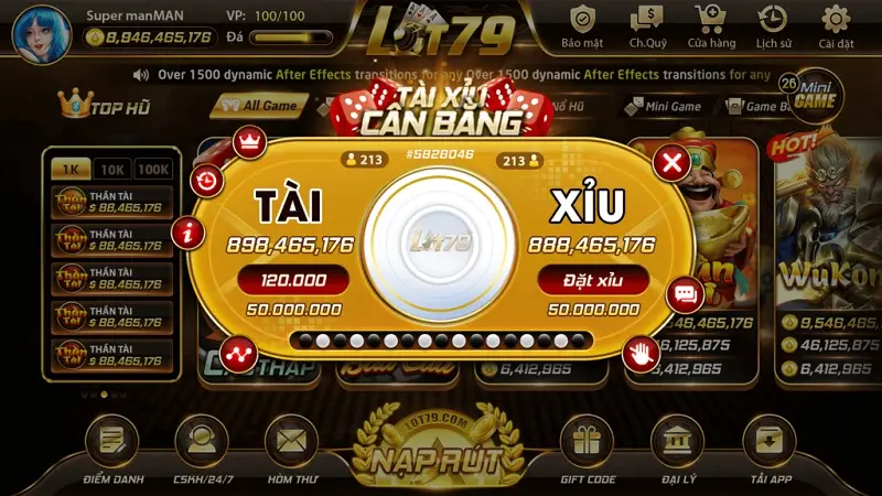 Tải game tài xỉu đổi tiền thật nhanh chóng, mượt mà