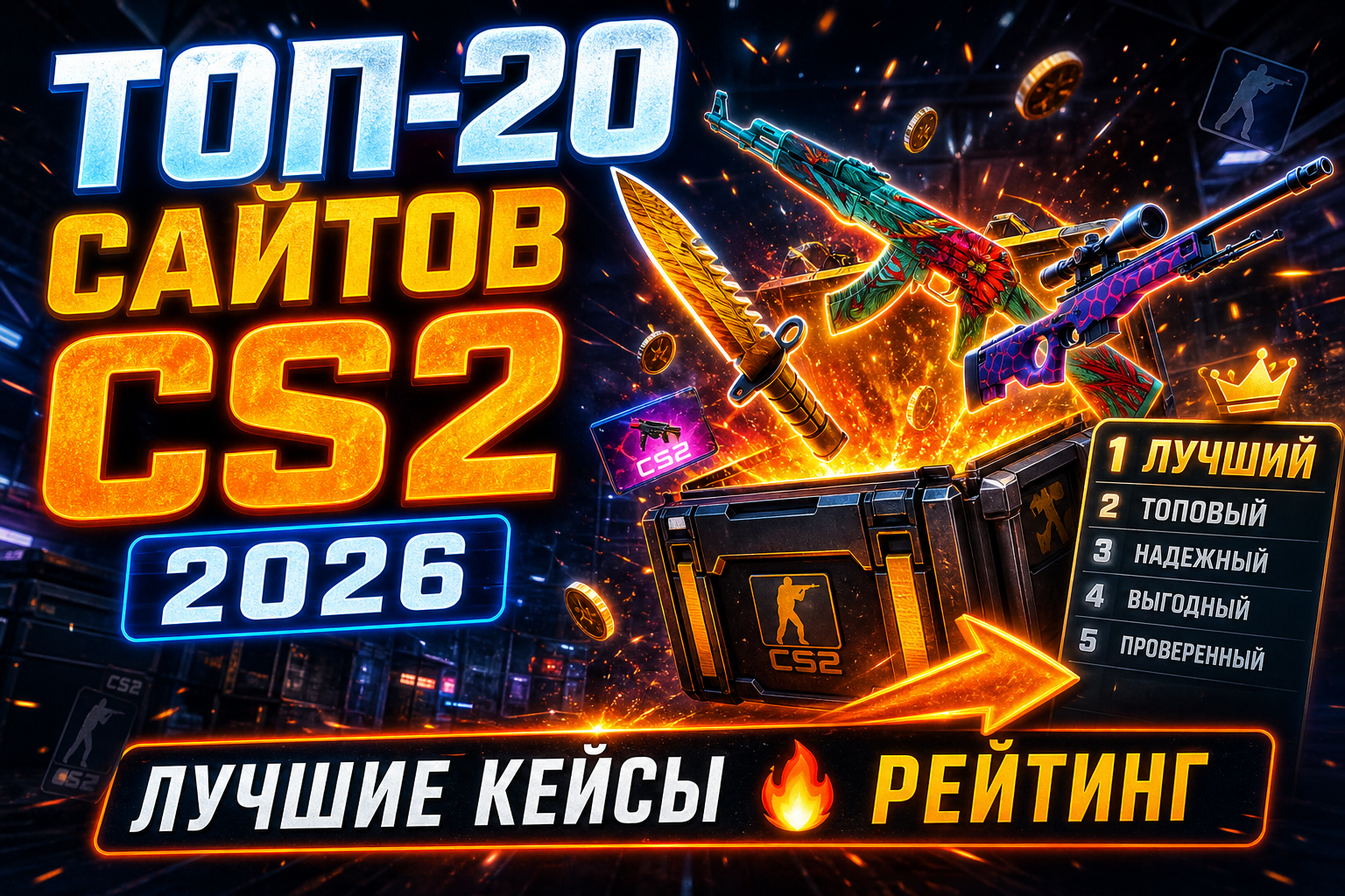 Сайты с кейсами CS 2: как работать с промокодами и получить скидку на пополнение