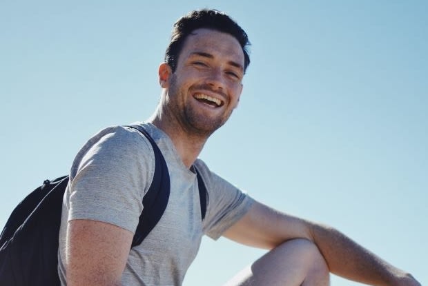 a smiling young man