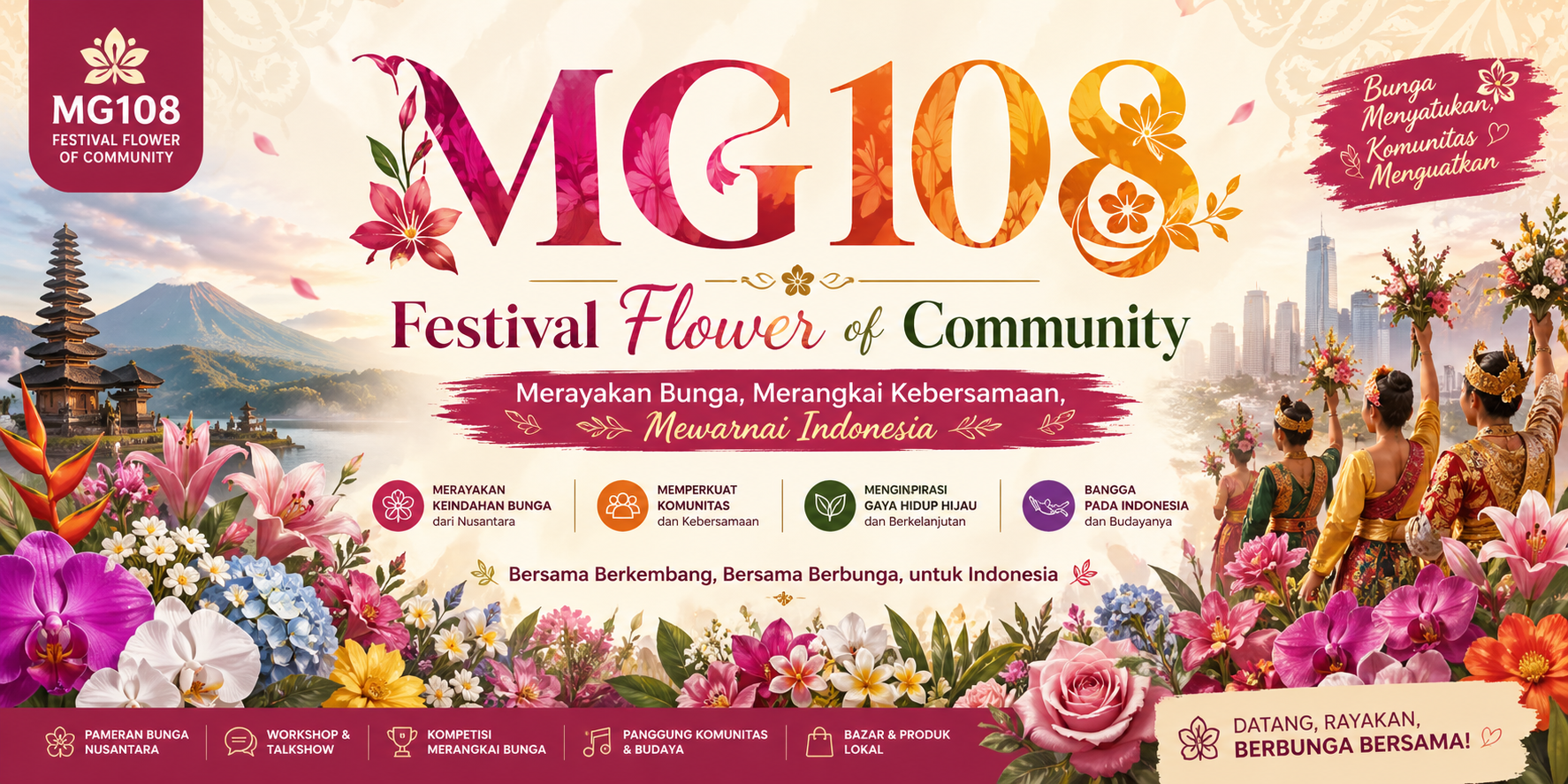 MG108 : Festival Flower of Community di Indonesia