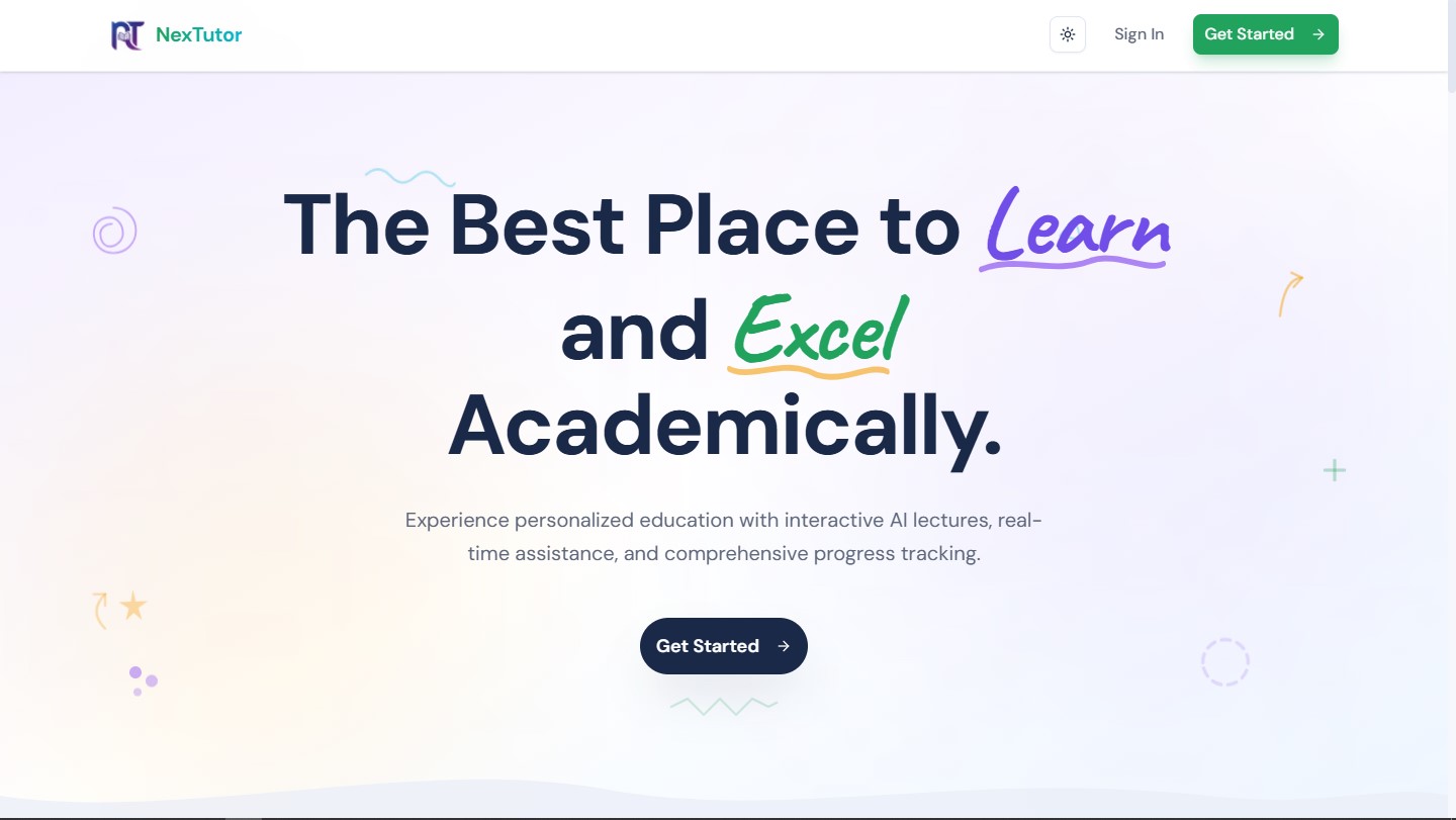 Nextutor Landing Page
