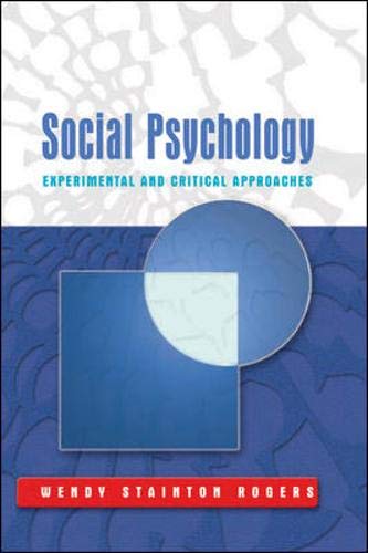 Social Psychology Experimental And