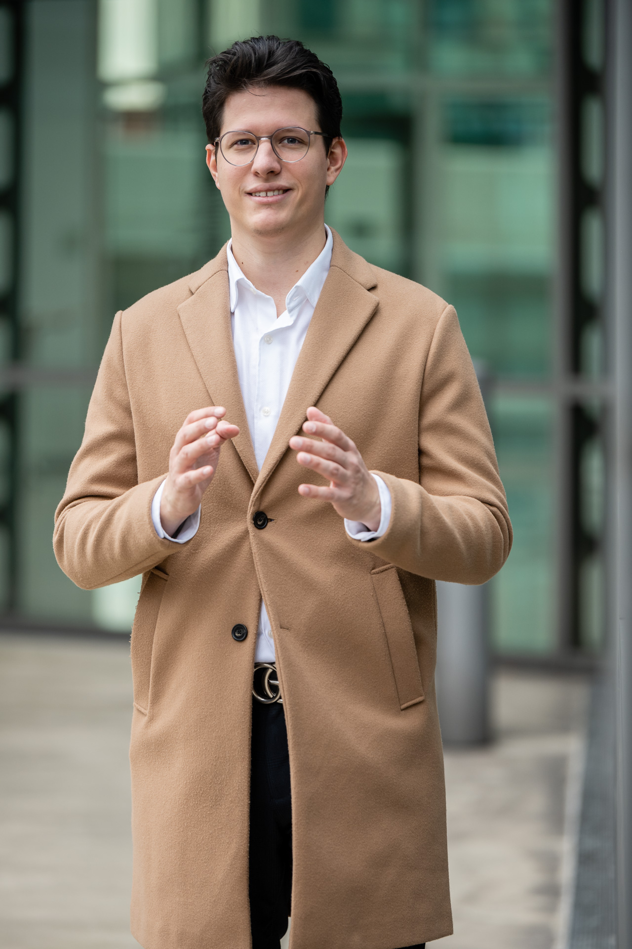 Mario Stefek in einem Meeting