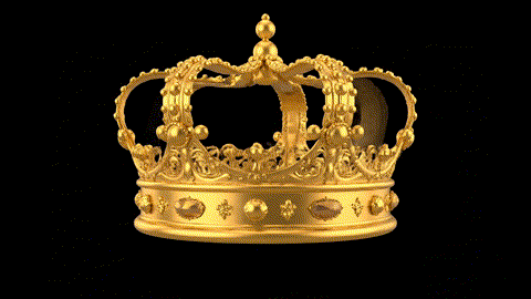 Animierte goldene Krone