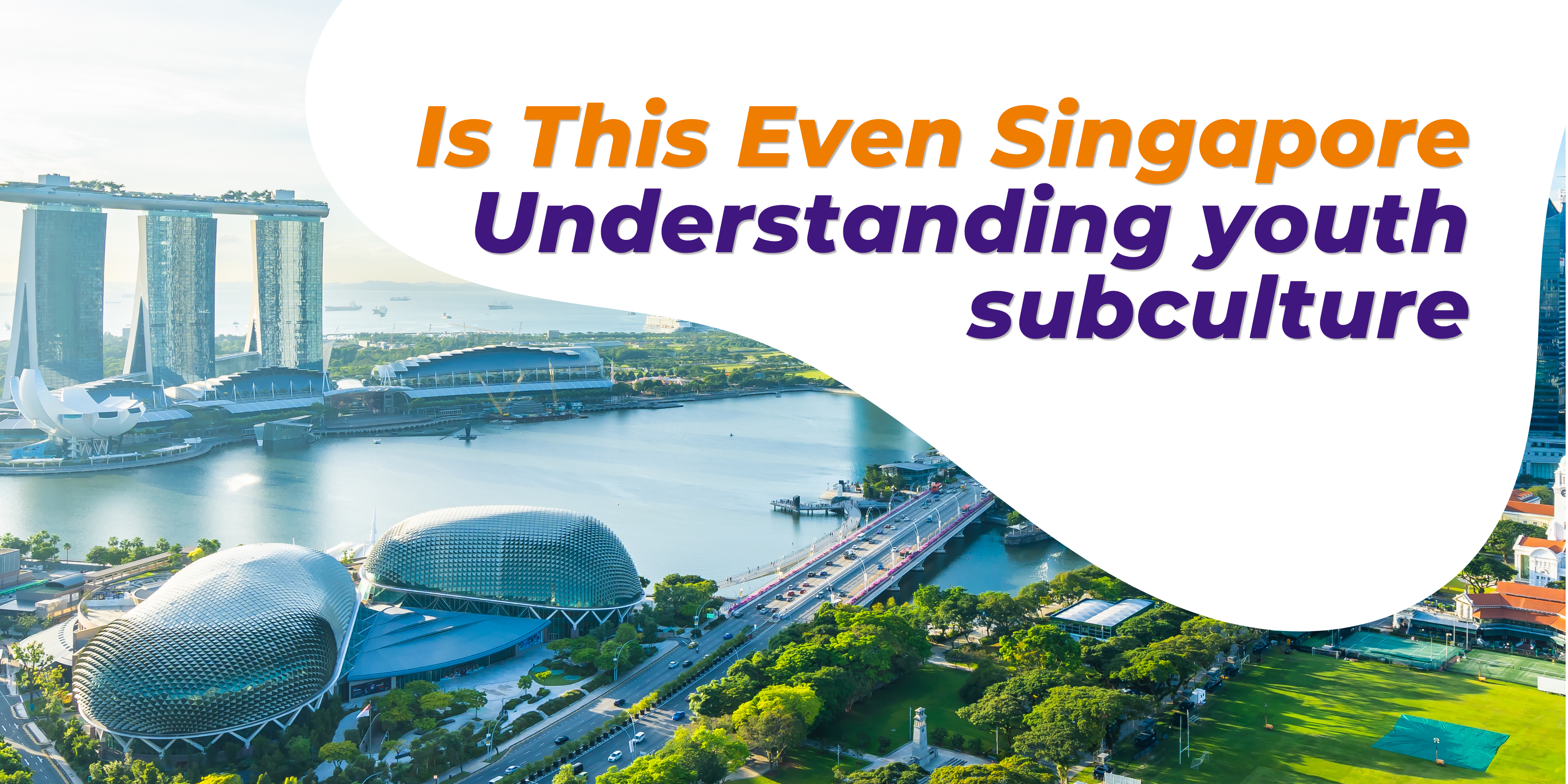 Singapore skyline with Marina Bay Sands and Esplanade for the #IsThisEvenSingapore tourism board influencer marketing campaign