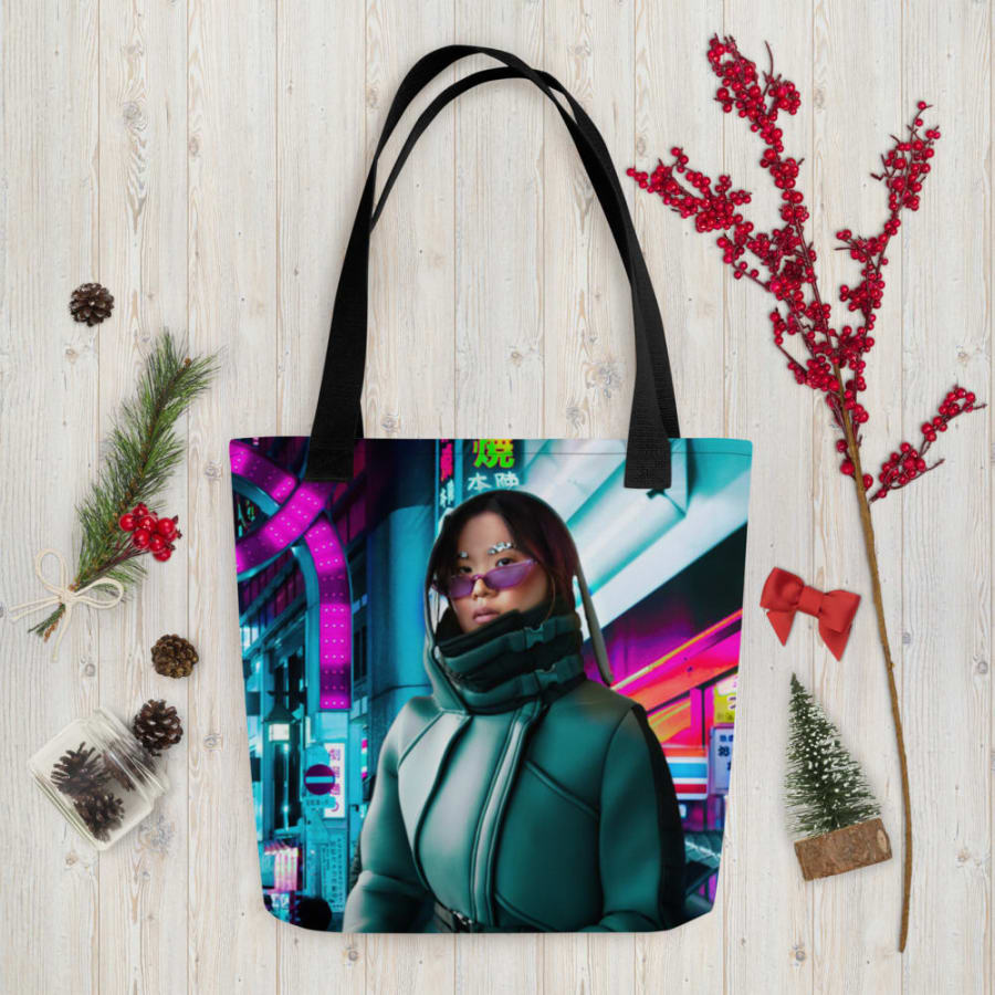 Neon Nomad Tote bag, mockup mockup 2