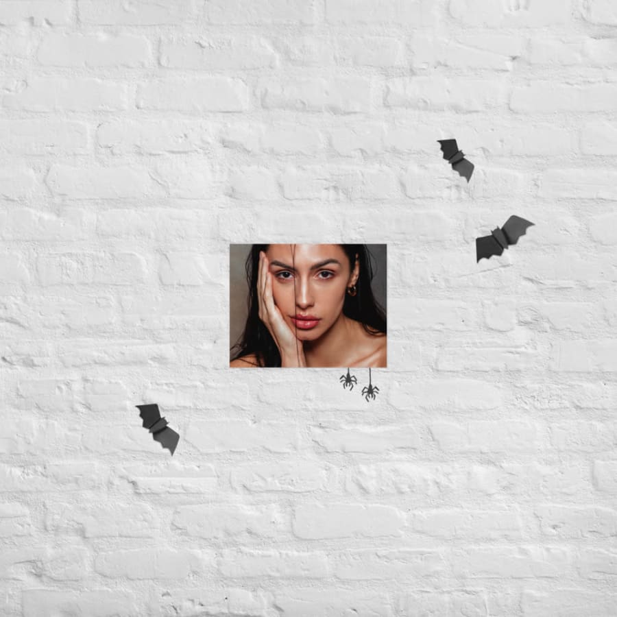Raw, halloween mockup
