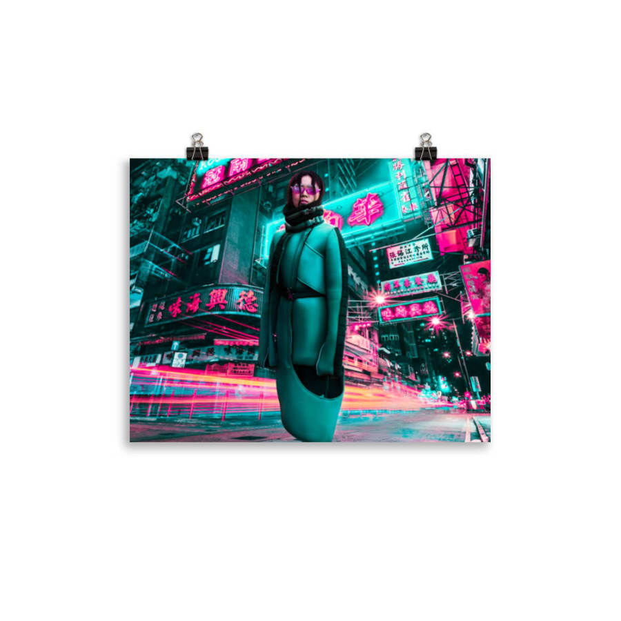 Vibrant Night Wanderer, transparent mockup