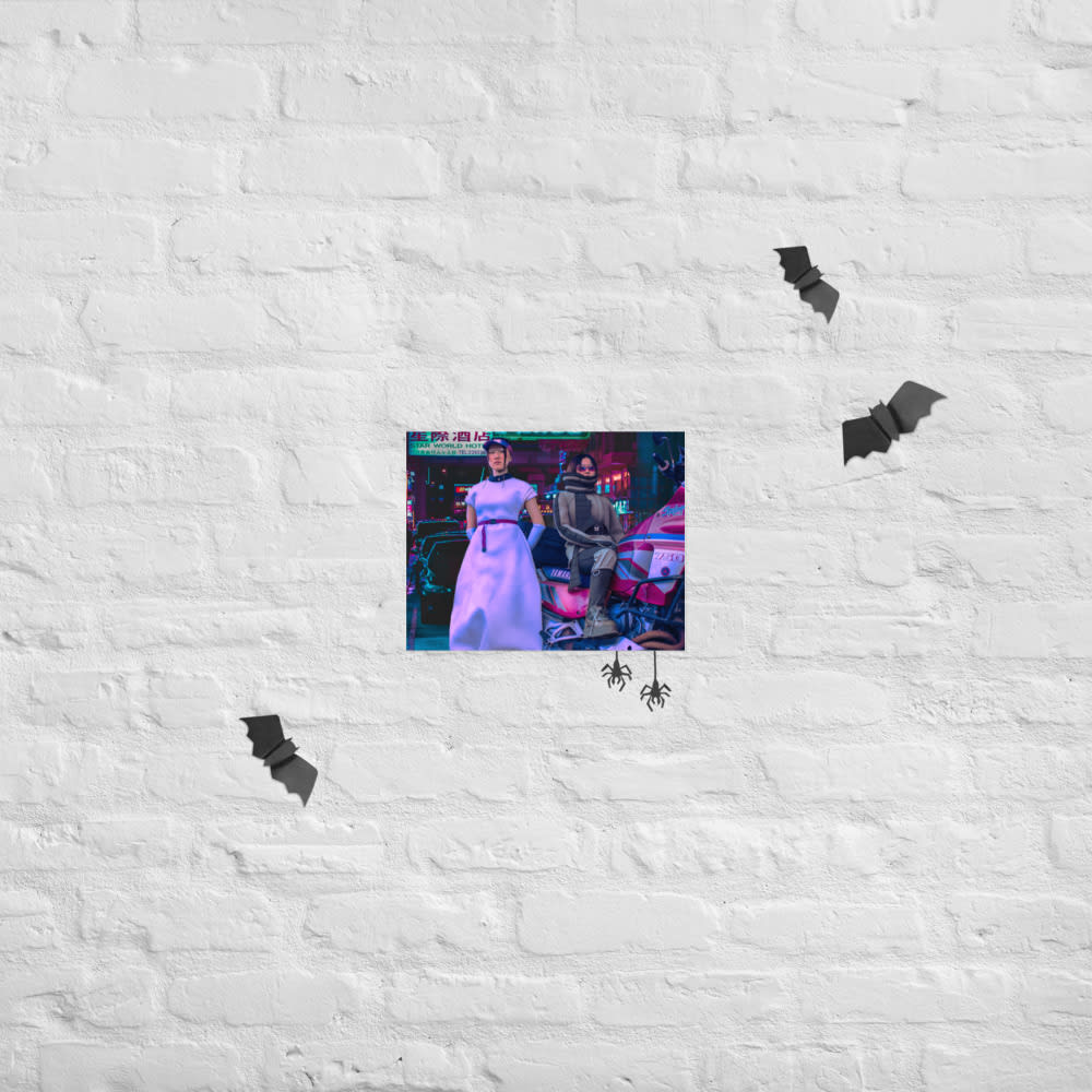 Binary Ballerinas, halloween mockup