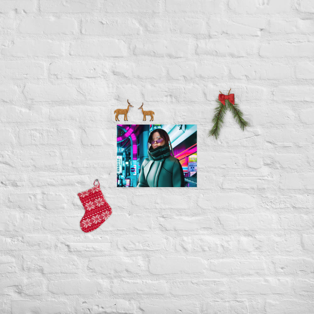 Neon Nomad, christmas mockup