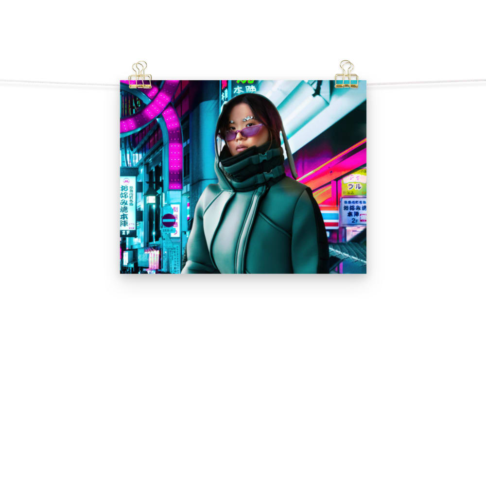 Neon Nomad, front 2 mockup