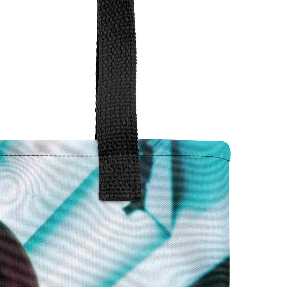 Neon Nomad Tote bag, product details mockup