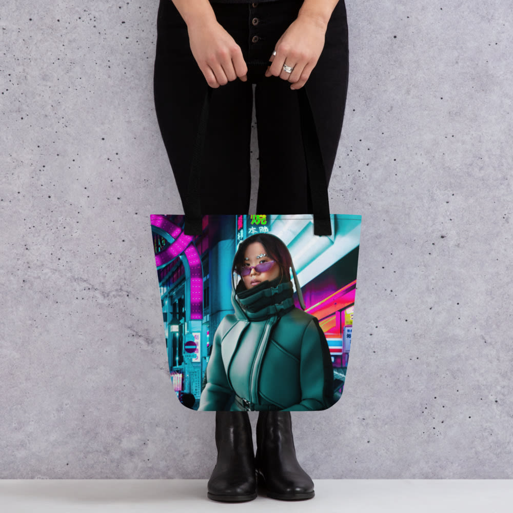 Neon Nomad Tote bag, mockup mockup 6