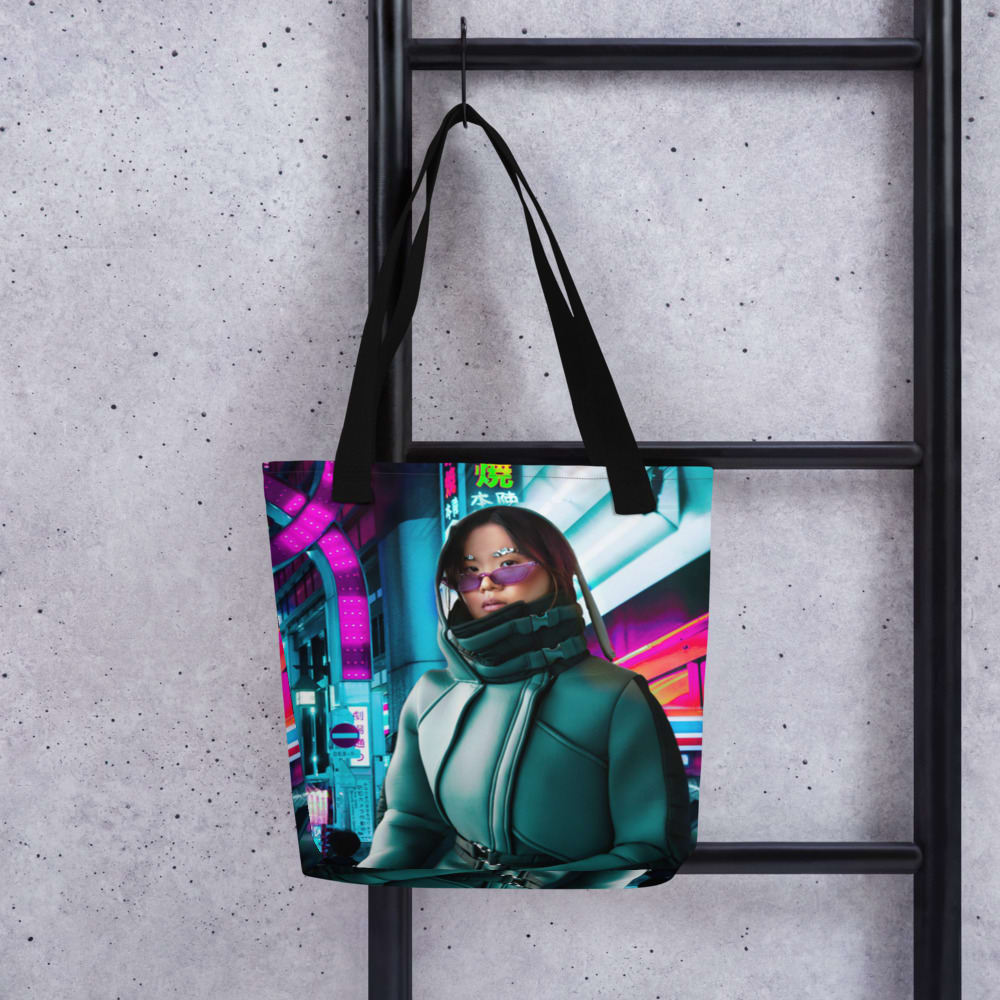 Neon Nomad Tote bag, mockup mockup 7