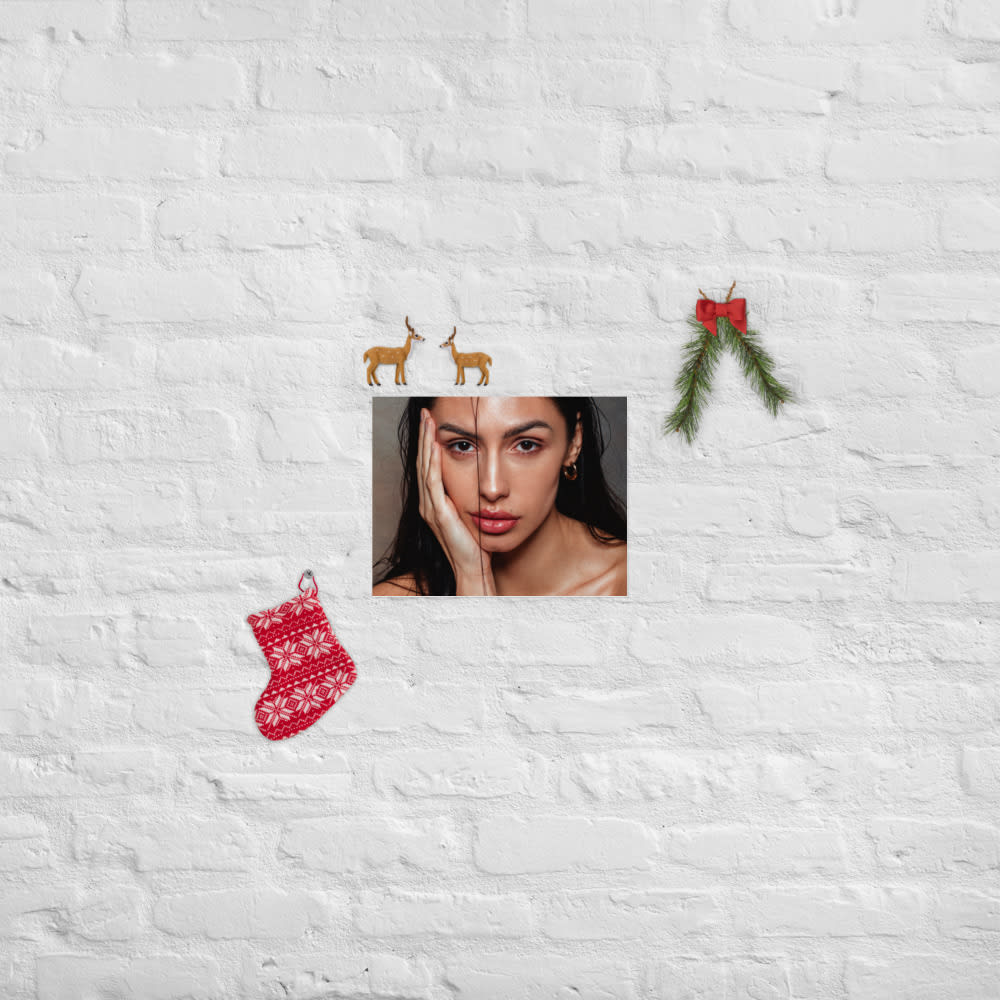 Raw, christmas mockup