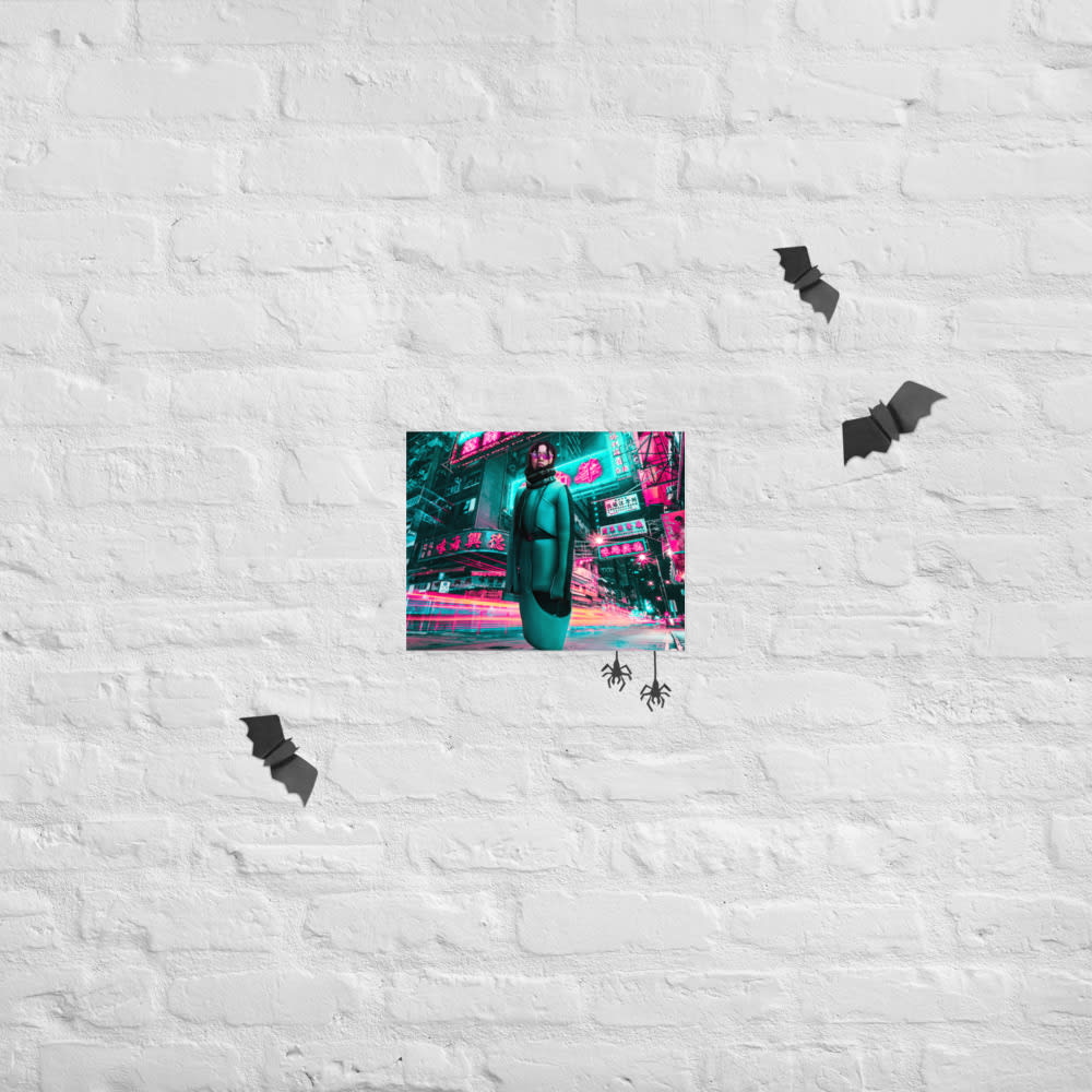 Vibrant Night Wanderer, halloween mockup