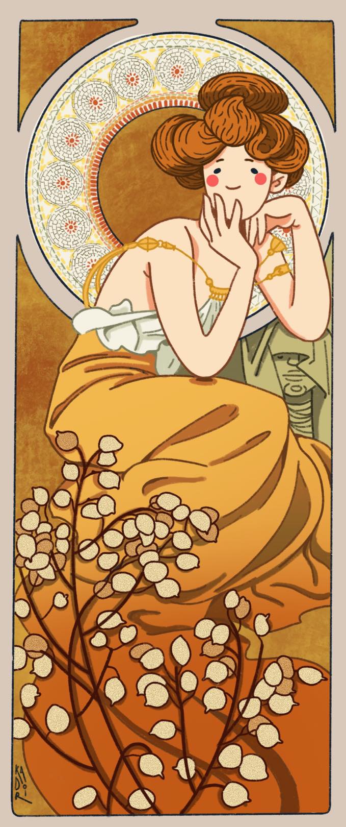 Spring (Mucha inspired)