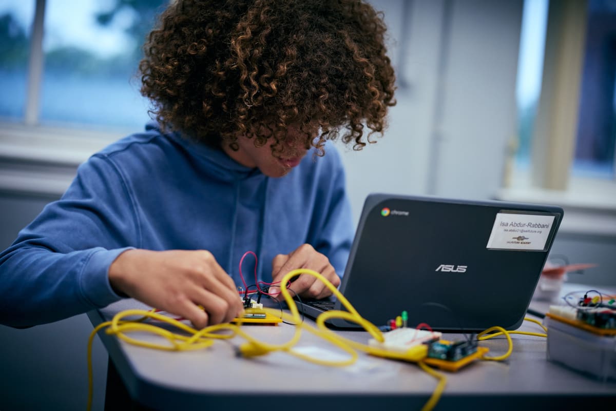 Students exploring career pathways through internships
