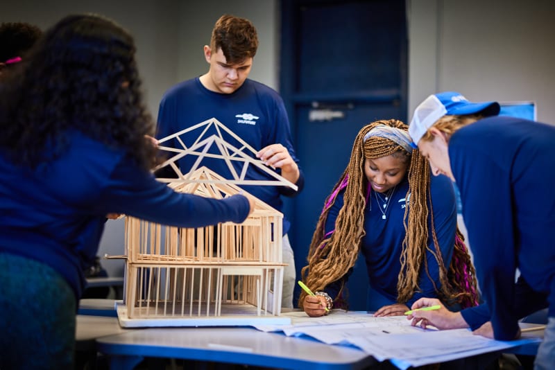 Students applying mathematics in real-world contexts