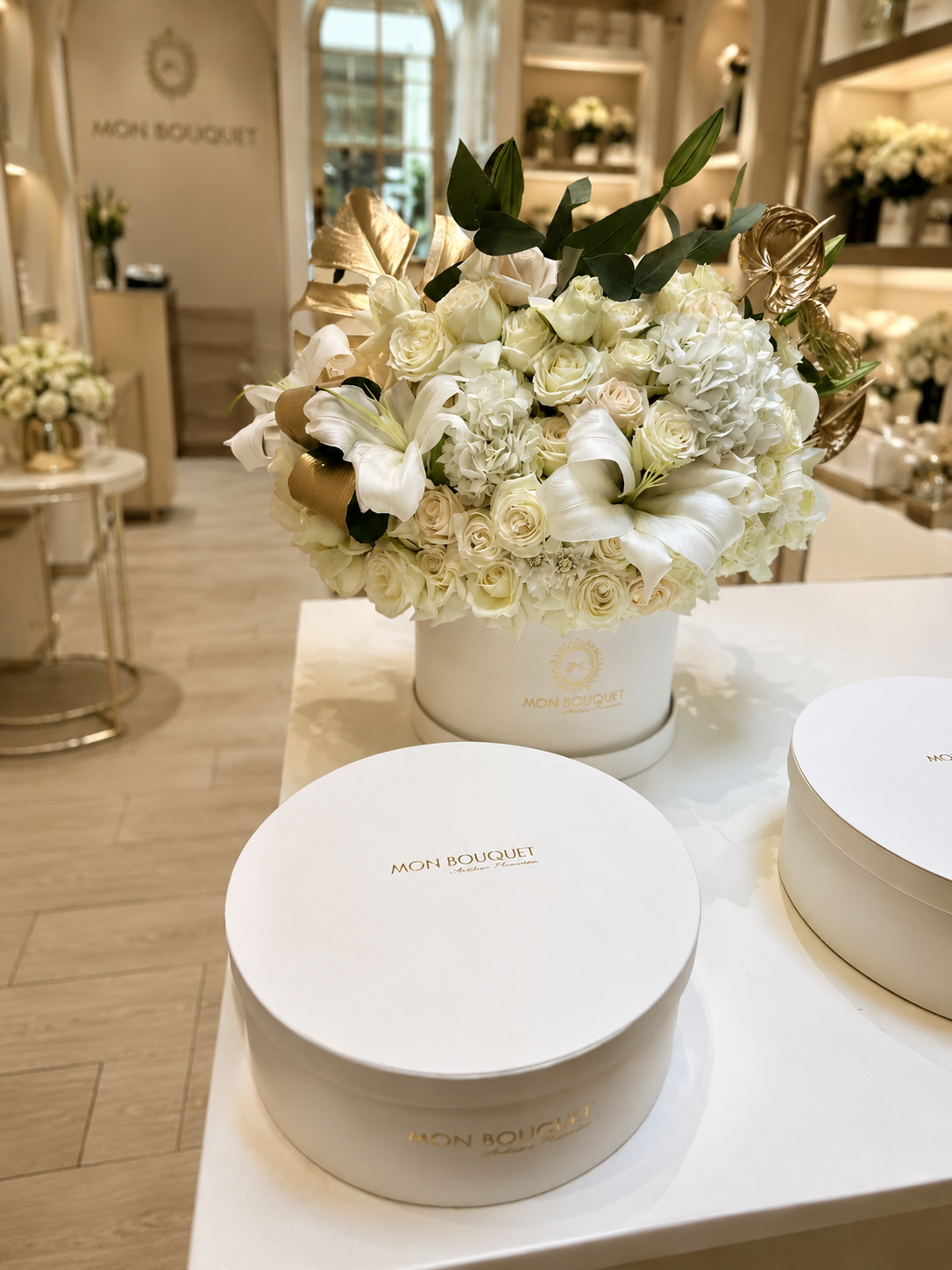 Pack Blanco — Bouquet blanc fiançailles