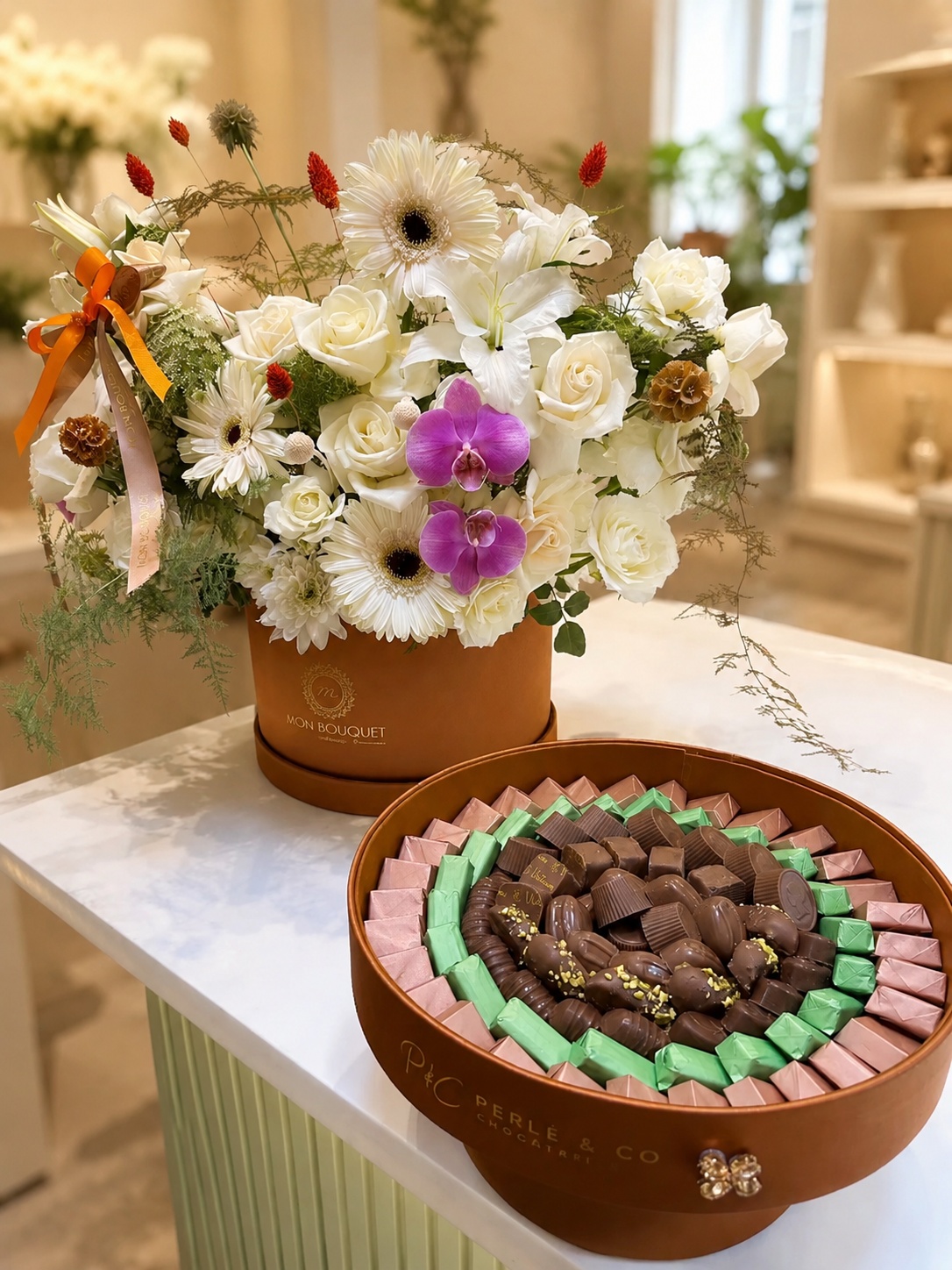 Pack Terracota — Fleurs séchées et fraîches