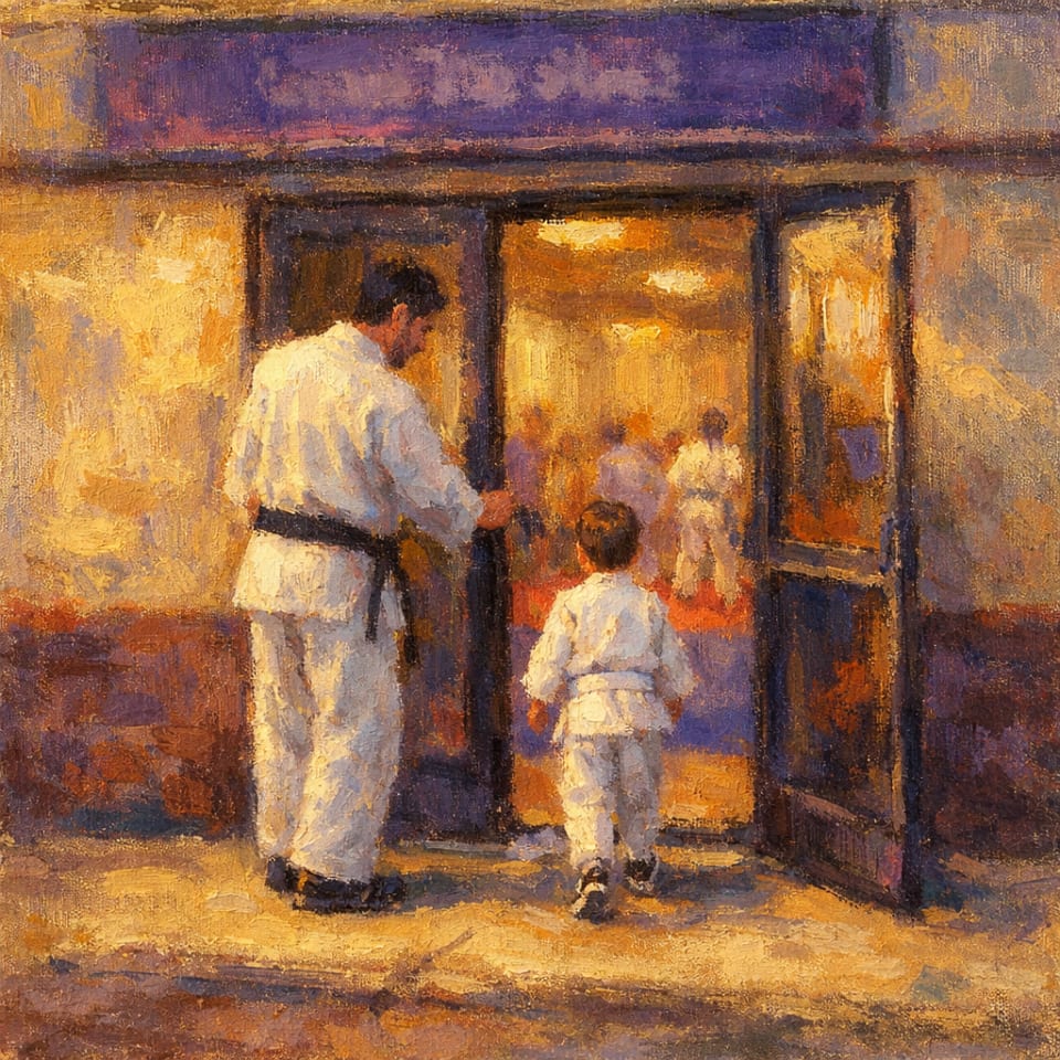 Golden hour at the dojo