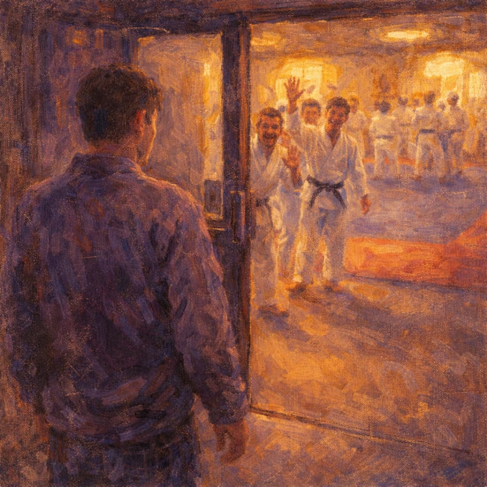 Return to the dojo at dusk