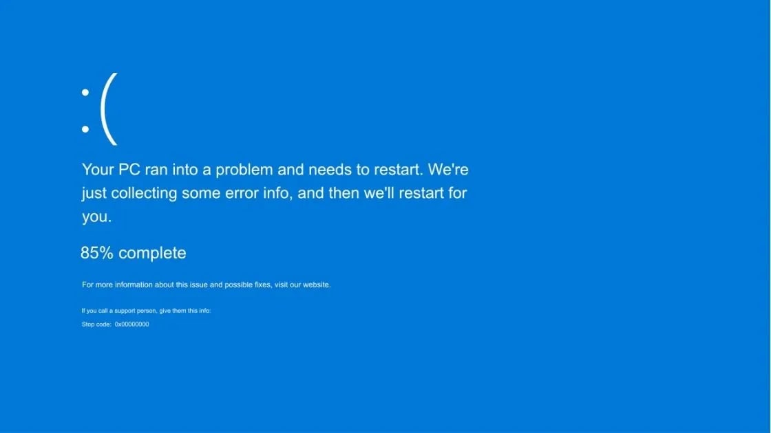 windows 10 blue screen of death error