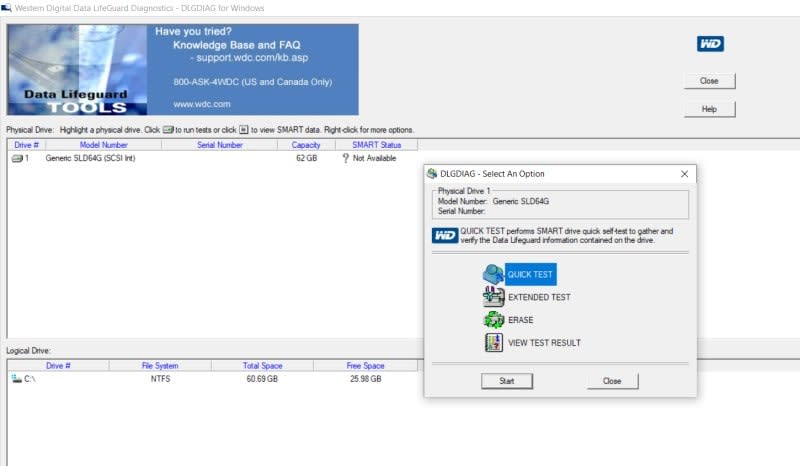 WD Data Lifeguard hard drive tests