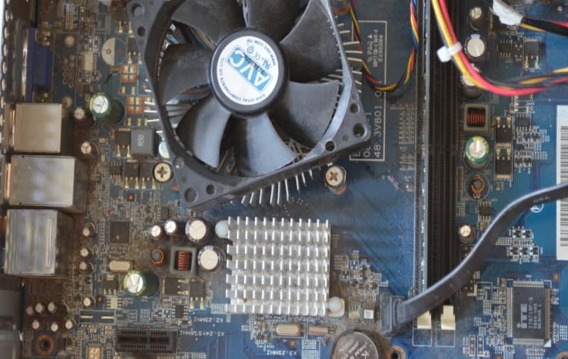 Dusty computer fan