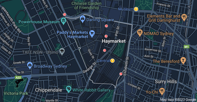Haymarket NSW 2000 Map