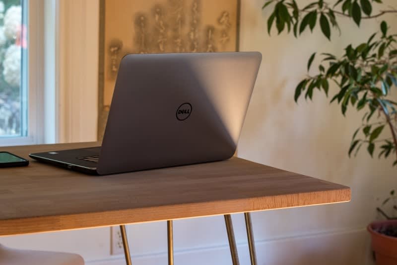 Dell laptop on desk
