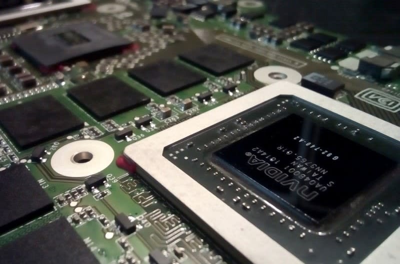 nvidia video card GPU on motherboard