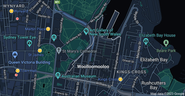 Woolloomooloo NSW 2011 Map